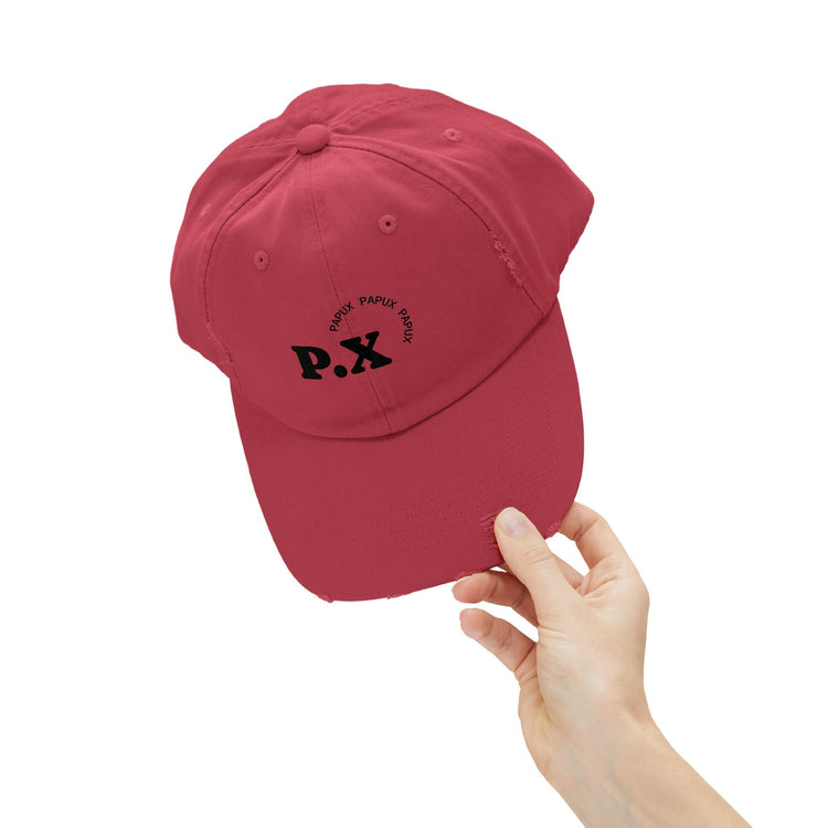 Trendy PAPUX Unisex Distressed Cap - Gorra de Moda Vintage y Casual