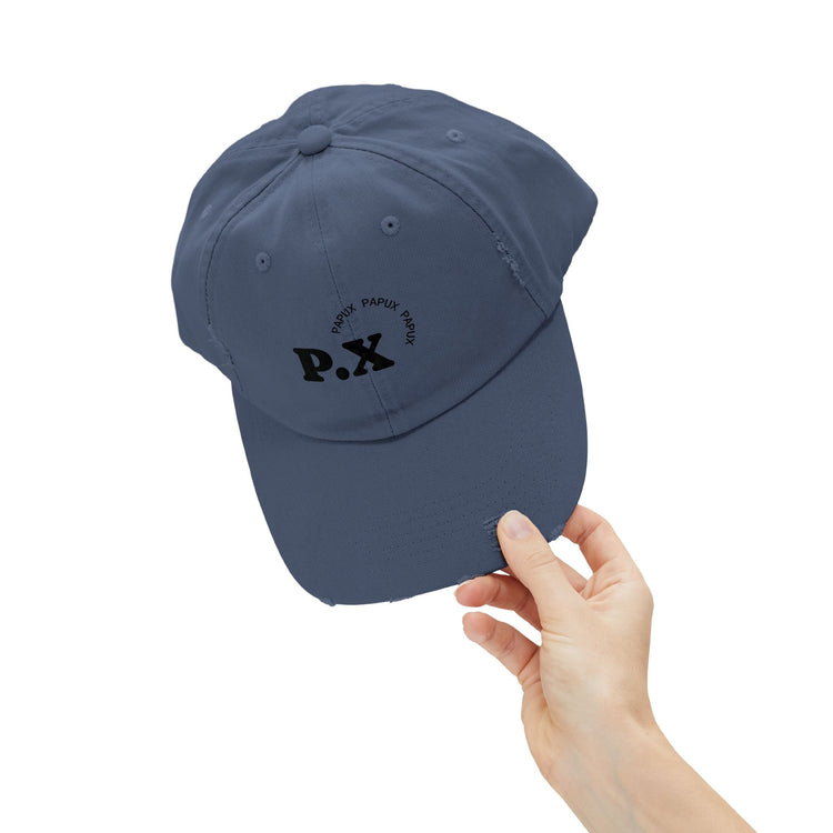 Trendy PAPUX Unisex Distressed Cap - Gorra de Moda Vintage y Casual