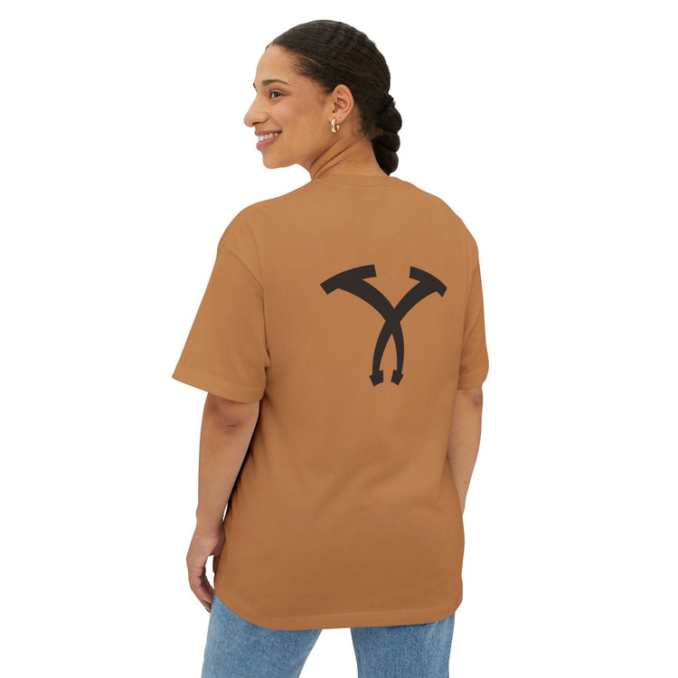 Unisex Oversized Boxy Tee with &