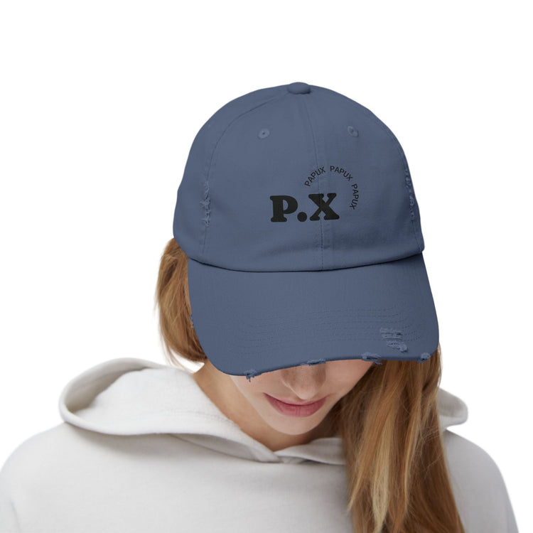 Trendy PAPUX Unisex Distressed Cap - Gorra de Moda Vintage y Casual