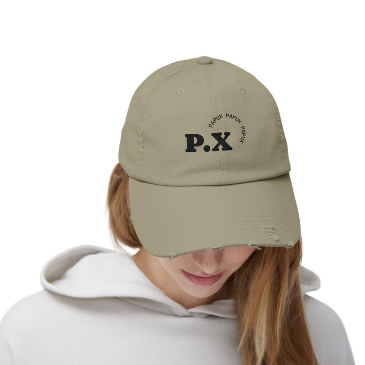 Trendy PAPUX Unisex Distressed Cap - Gorra de Moda Vintage y Casual