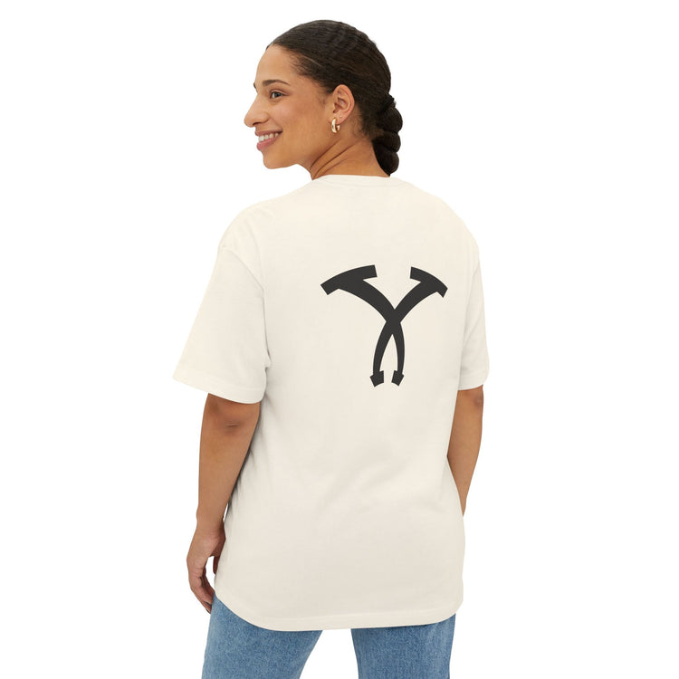 Unisex Oversized Boxy Tee with &