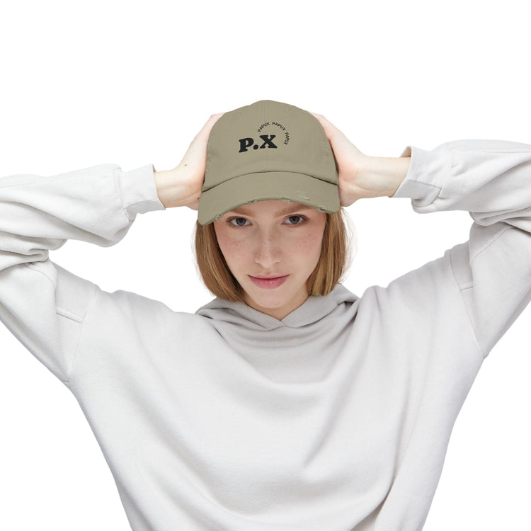 Trendy PAPUX Unisex Distressed Cap - Gorra de Moda Vintage y Casual