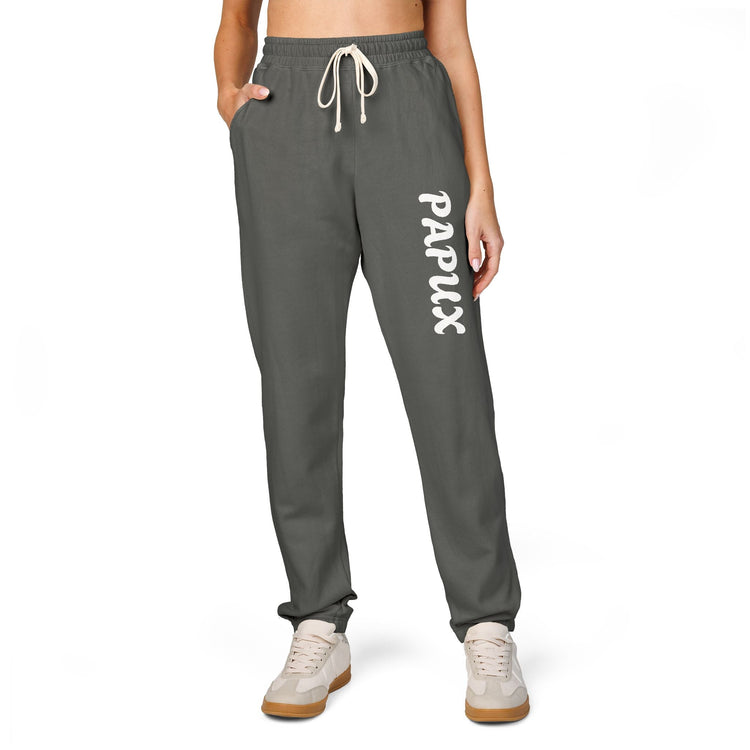 PAPUX Garment-Dyed Fleece Sweatpants - Cómodas y Estilosas para Adultos