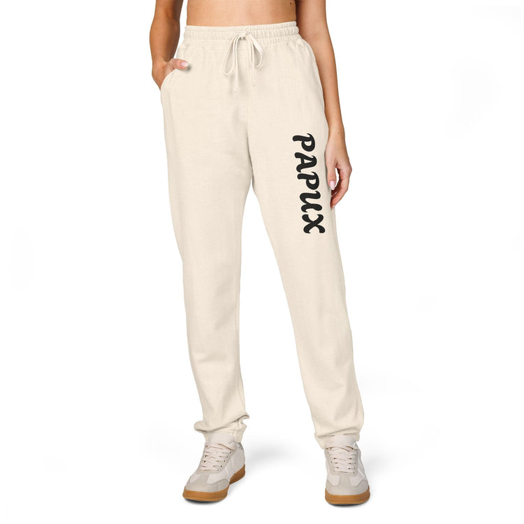 PAPUX Garment-Dyed Fleece Sweatpants - Cómodas y Estilosas para Adultos