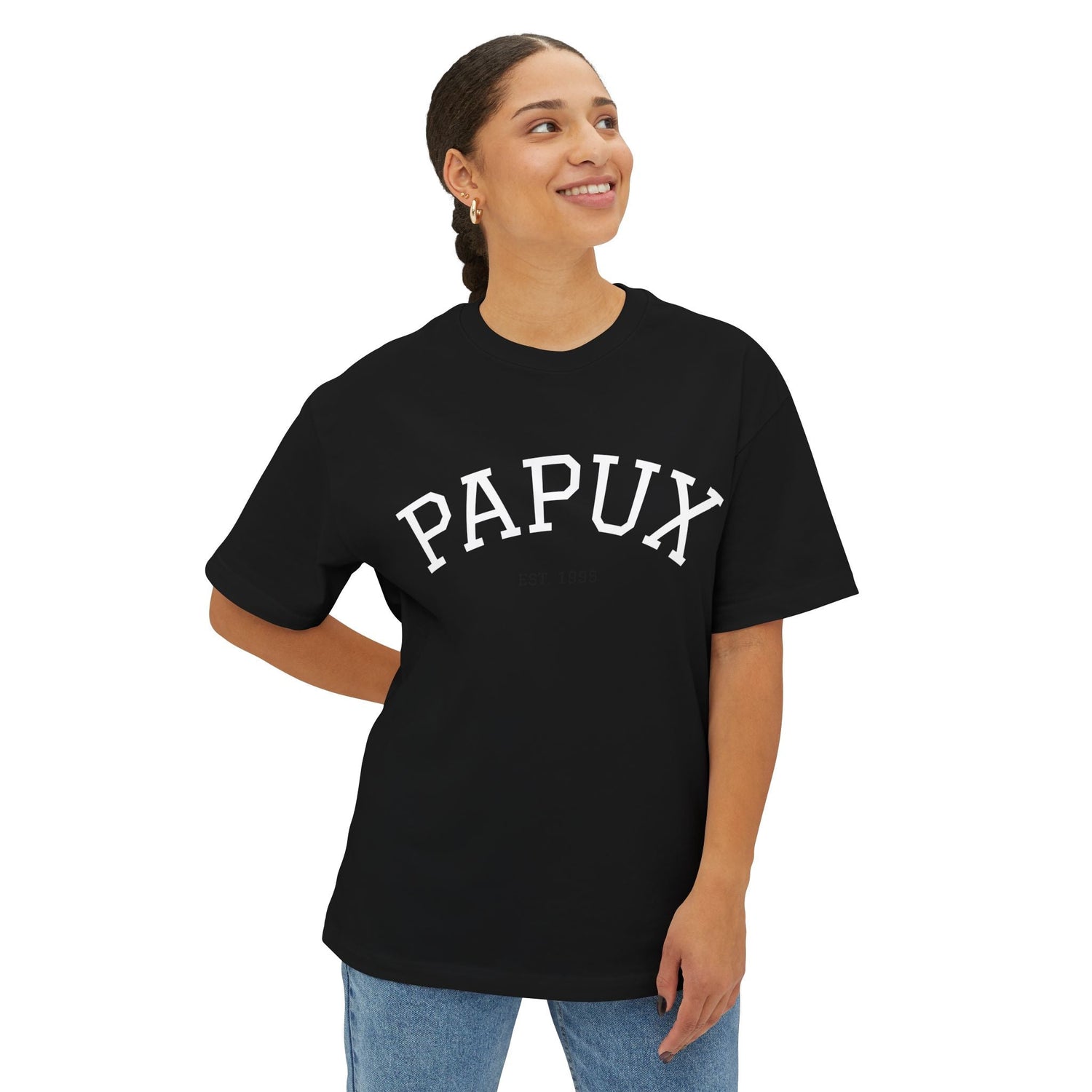 Unisex Oversized Boxy Tee with &