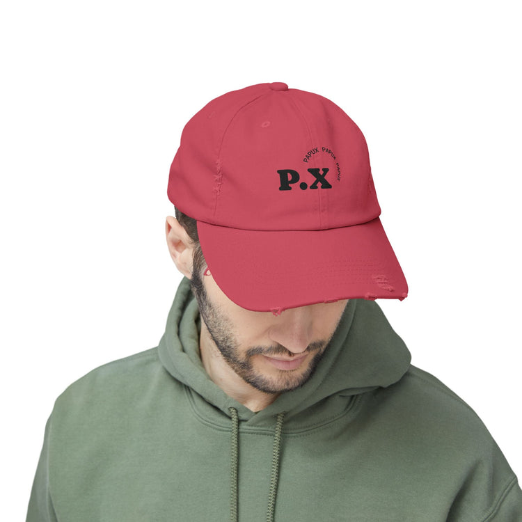 Trendy PAPUX Unisex Distressed Cap - Gorra de Moda Vintage y Casual