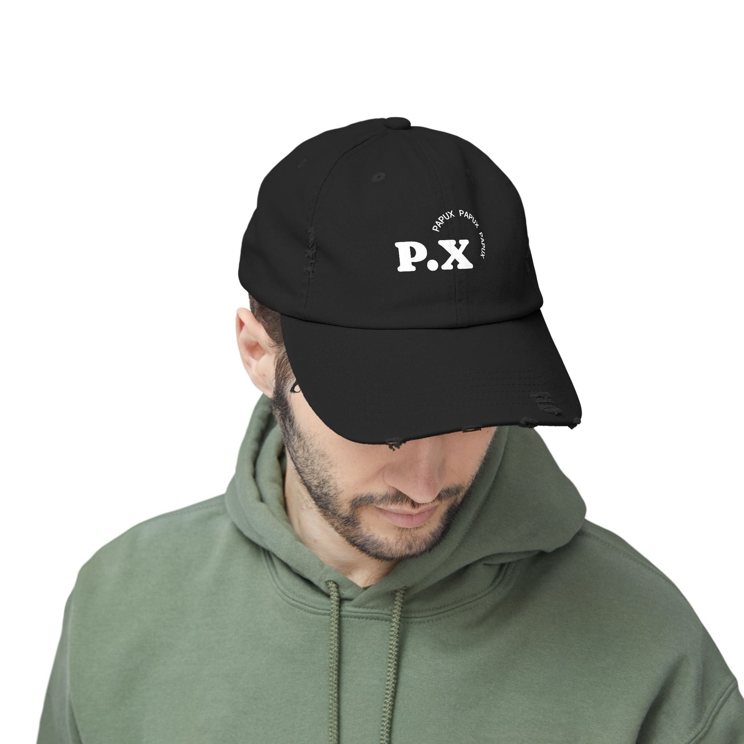 Trendy PAPUX Unisex Distressed Cap - Gorra de Moda Vintage y Casual