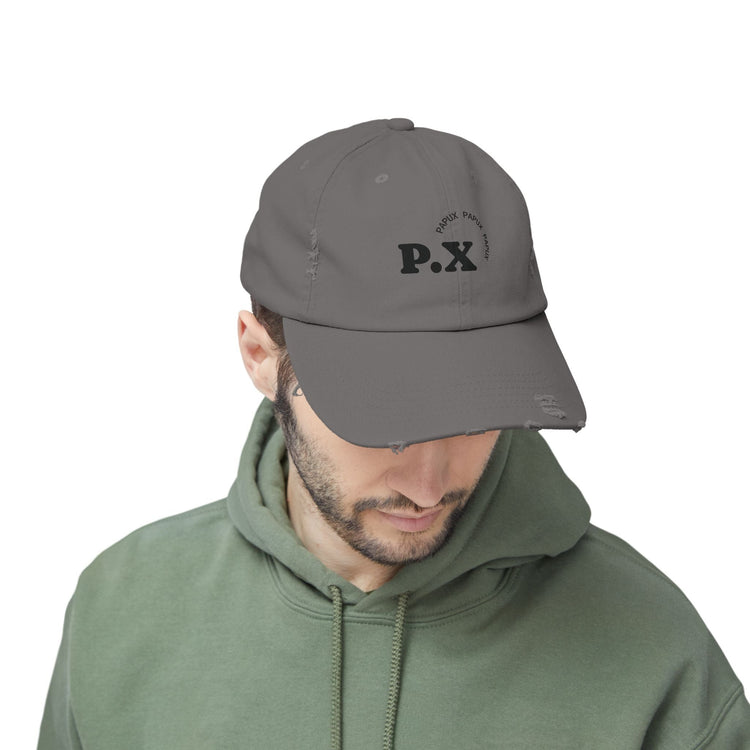Trendy PAPUX Unisex Distressed Cap - Gorra de Moda Vintage y Casual