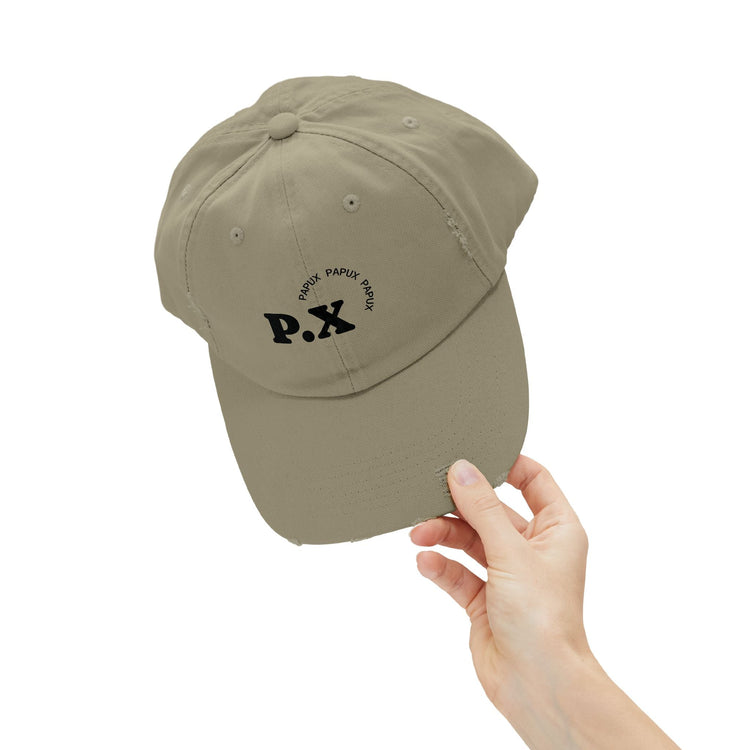 Trendy PAPUX Unisex Distressed Cap - Gorra de Moda Vintage y Casual