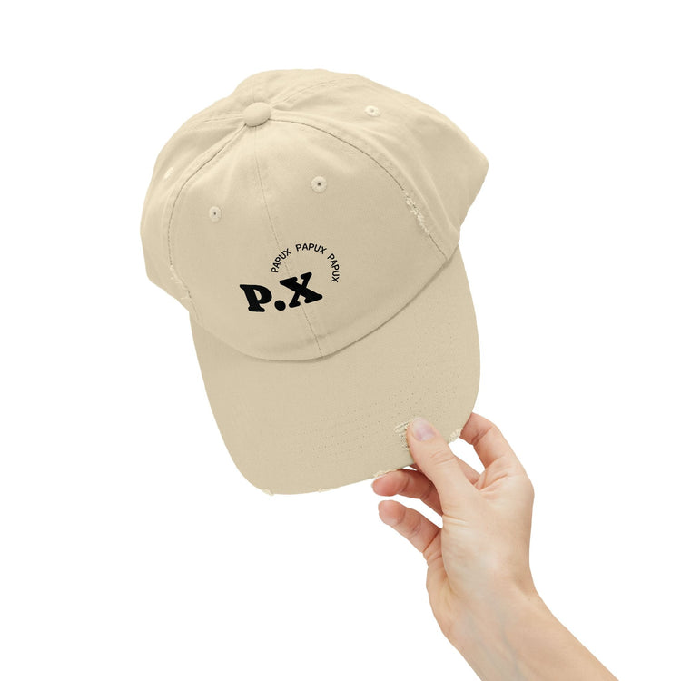 Trendy PAPUX Unisex Distressed Cap - Gorra de Moda Vintage y Casual