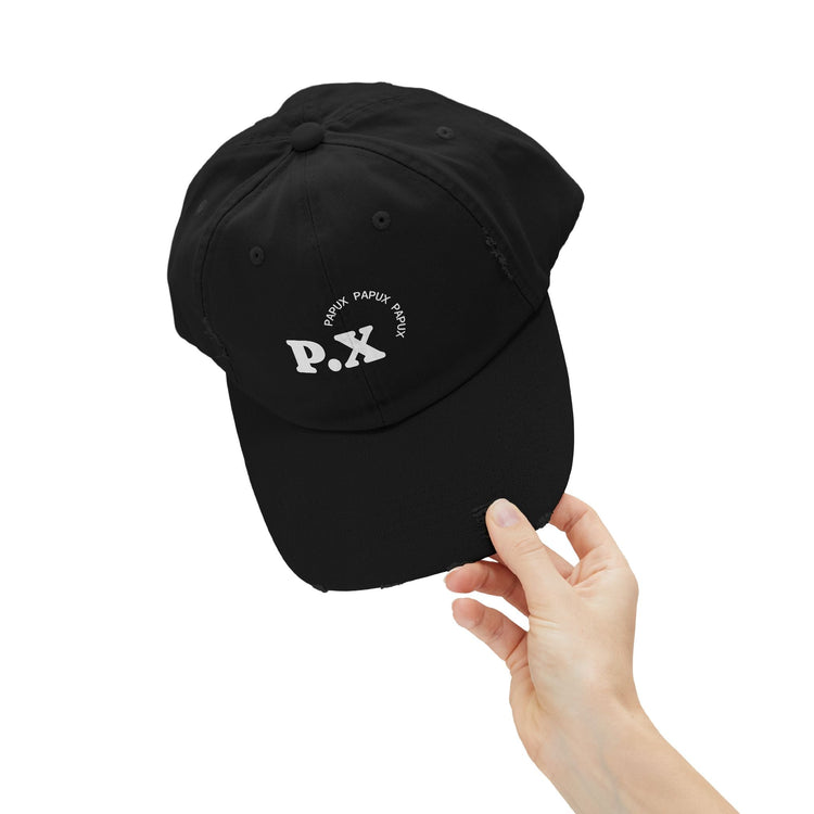 Trendy PAPUX Unisex Distressed Cap - Gorra de Moda Vintage y Casual